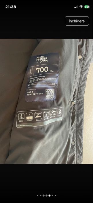 Geacă extremă parka puf Sail  Racing  XL damă