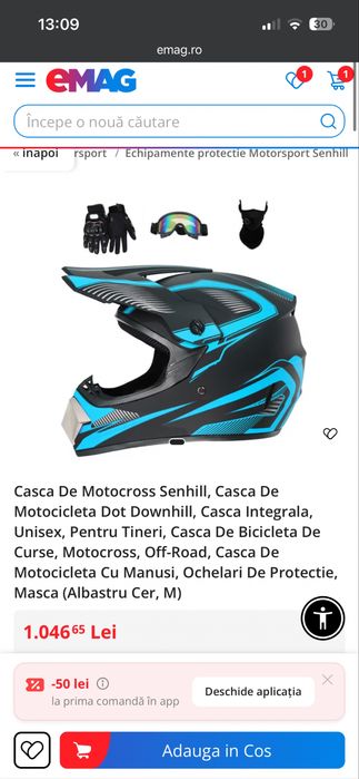 Casca motor,marimea L