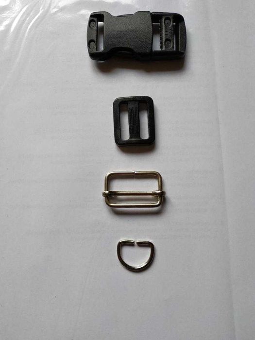 Catarame trident , catarame reglaj plastic si nichel , inele D nichel