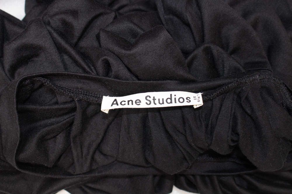 Acne Studios Beata дамска черна рокля овърсайз S
