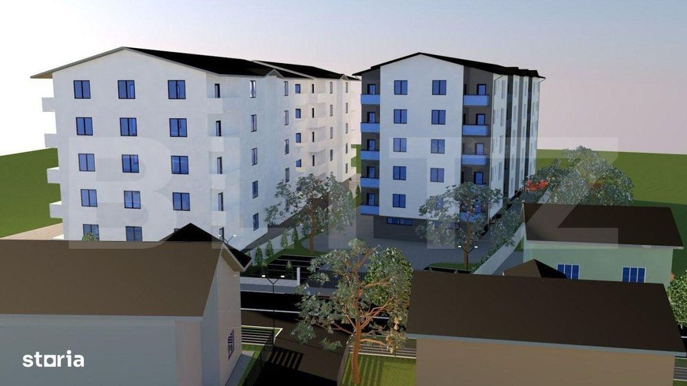 Apartament 3 camere, ansamblu nou, Radauti — fotografia 1