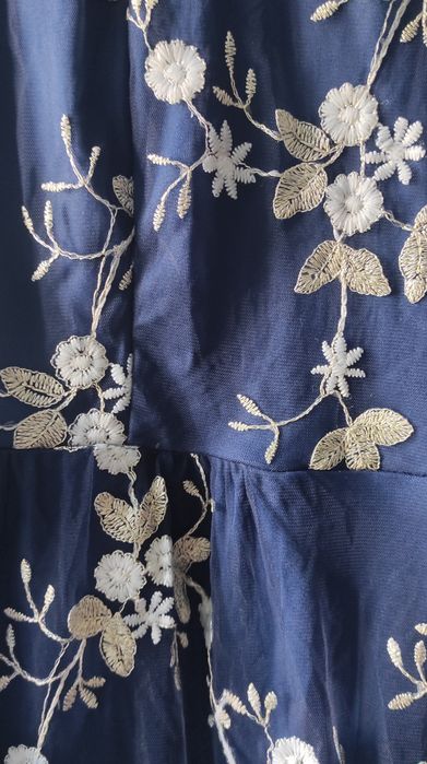 Официална синя рокля - размер L