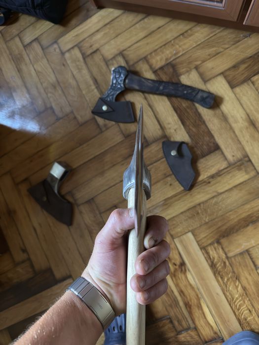 Bardita viking din foaie de arc  dintro bucata care taie fier