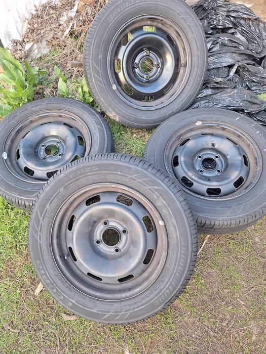 4 buc anvelope vara bridgestone stare f buna cu jante originale