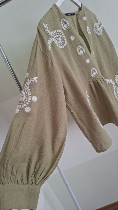 Льняная блуза ZARA