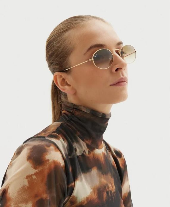 Ochelari de soare Ray Ban 3547, rama gold, noi