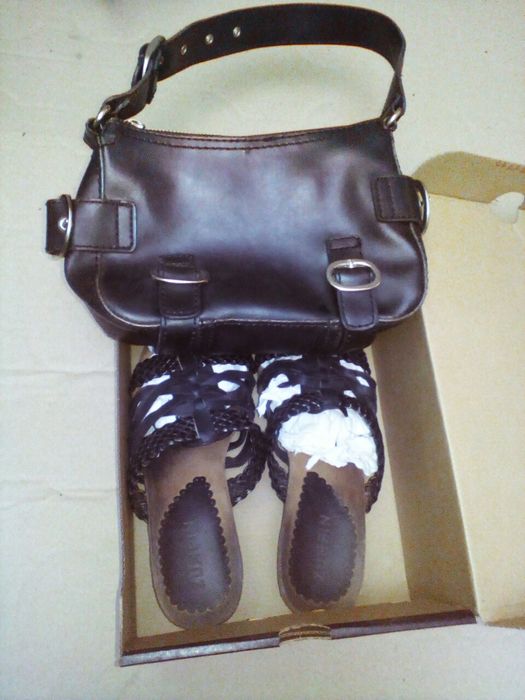 Sandale geanta piele(vezi foto)