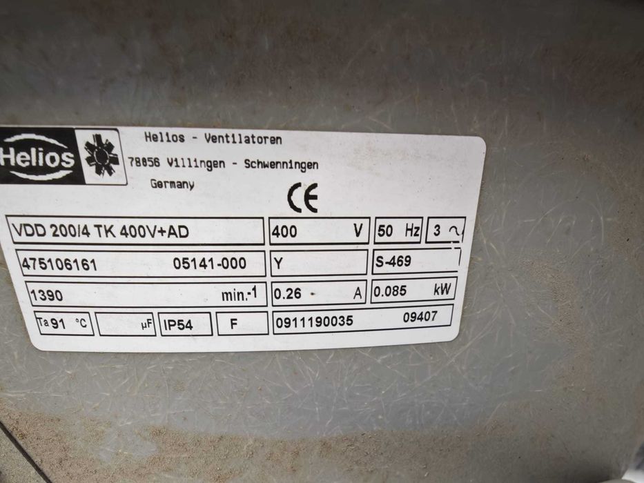 Ventilator pod/acoperis Helios pentru evacuare aer cald