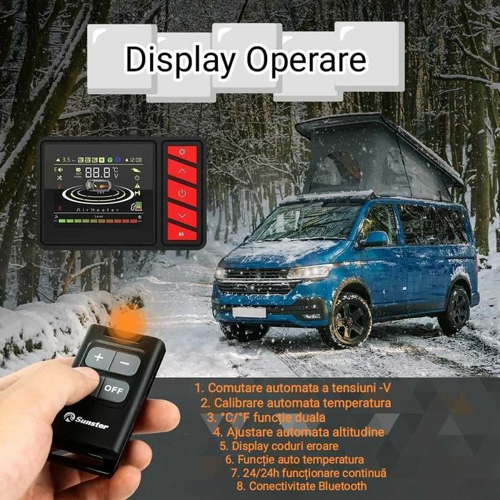 Incalzitor SUNSTER - Sirocou Portabil Diesel 8kW/  12/24V