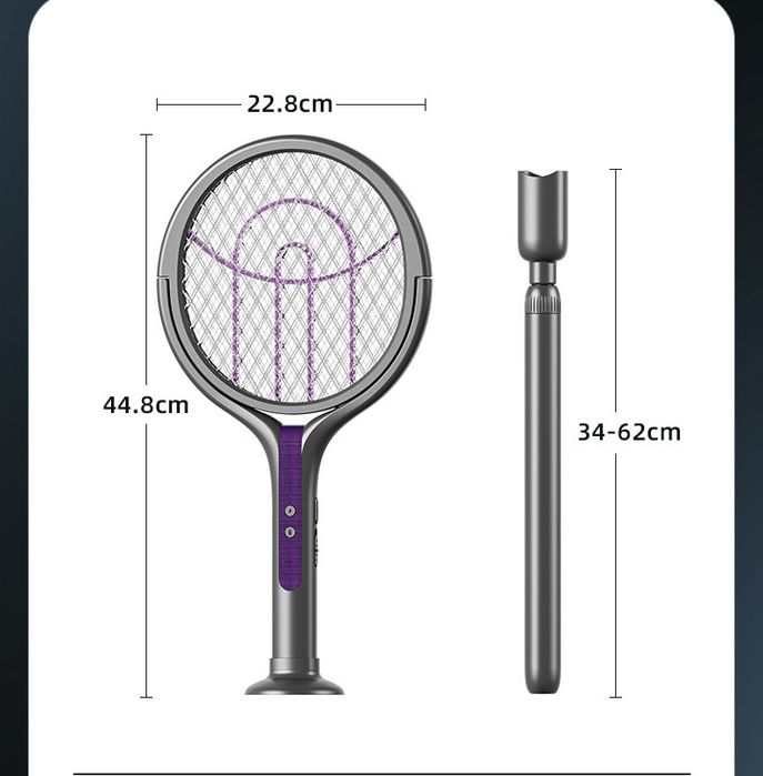 Ракетка мухобойка со стойкой