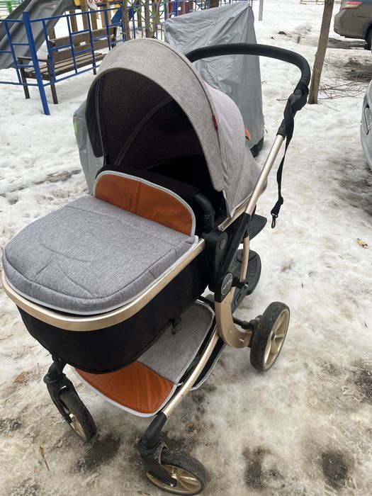 Коляска универсальная 2 в 1 AIMILE Wingoffly, серый