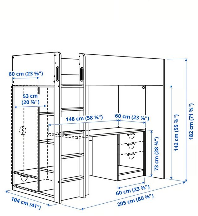 Pat ikea supraetajat copii