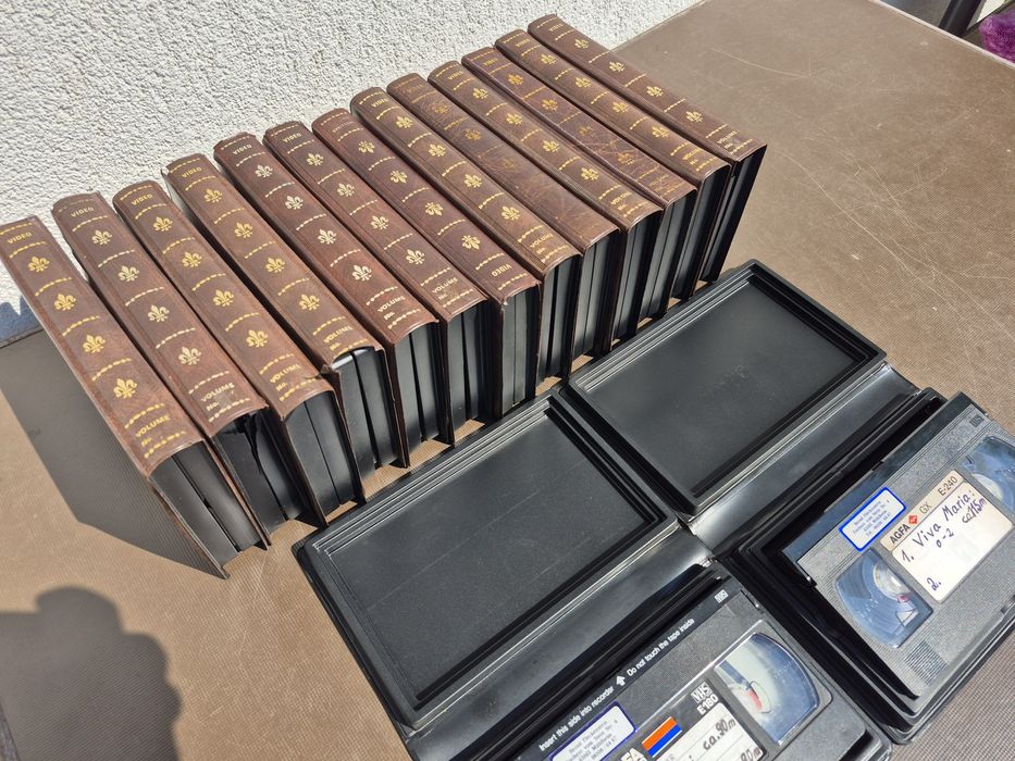 Vând Lot 15 casete video VHS originale Agfa colectie filme de 180-210-240 minute