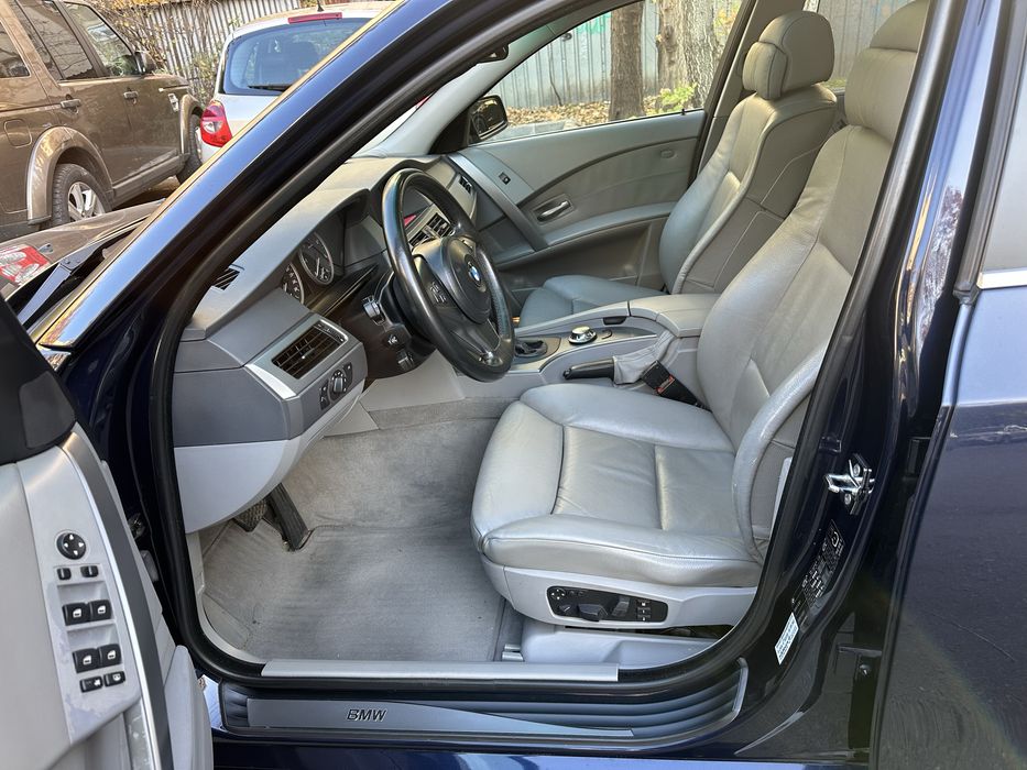 BMW 525D E60 SUPER ACCESORIZATA, SOS, Tapiterie Piele Interior Seria 7
