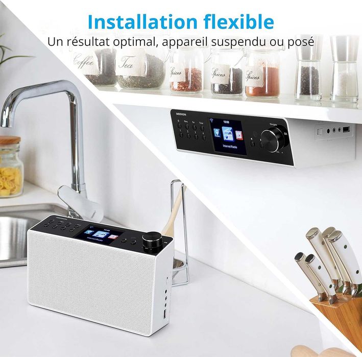 MEDION P85063 интернет кухненско радио с Dab+