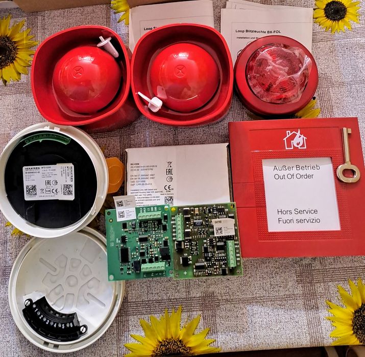 Sirene,Butoane convenționale de incendiu