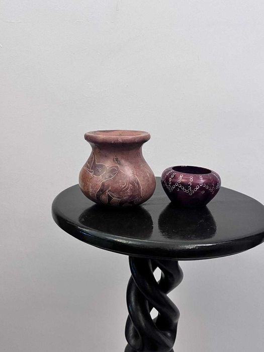 Set doua piese din granit sculptat bibelouri bibelou  deosebite