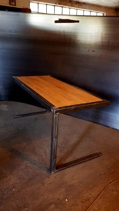 Masa living dining hand made blat de stejar masiv