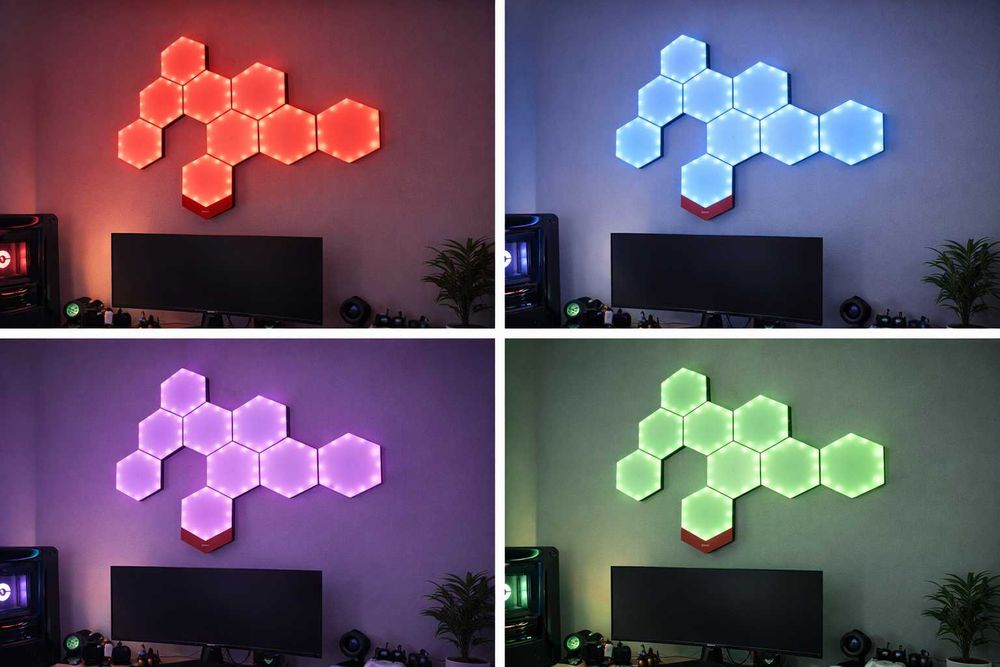 Panouri LED Hexagonale RGB Gaming