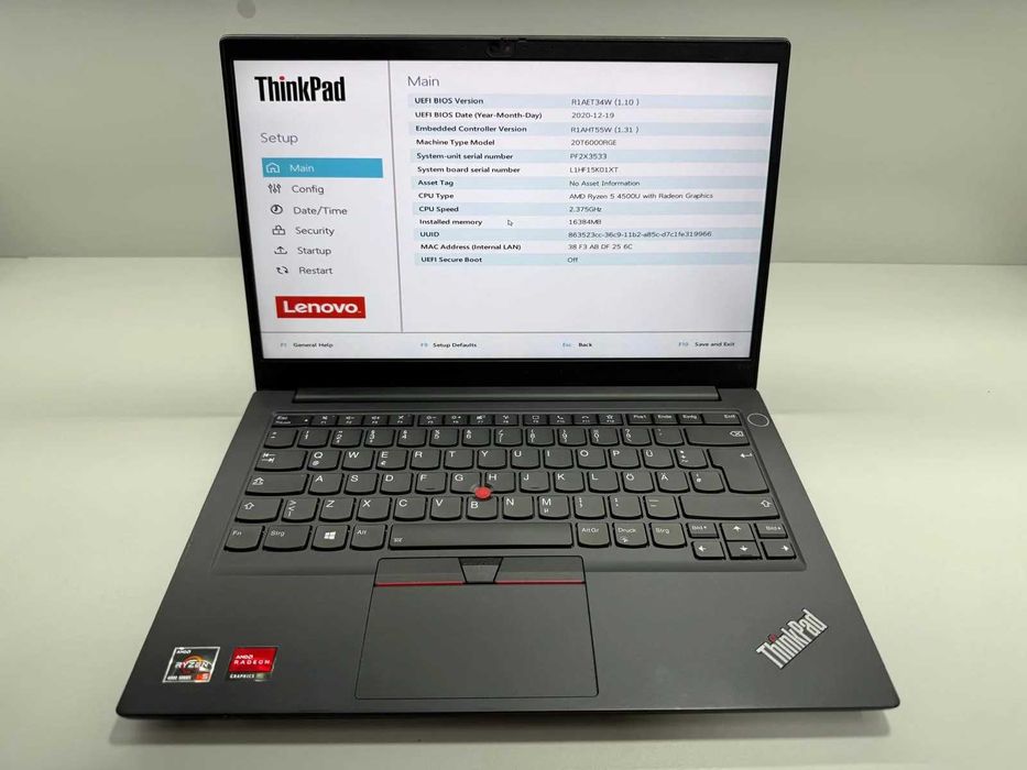 Laptop SH Lenovo Thinkpad E14 gen2 AMD Ryzen 5 4500U 16gb RAM SSD 512 NVME