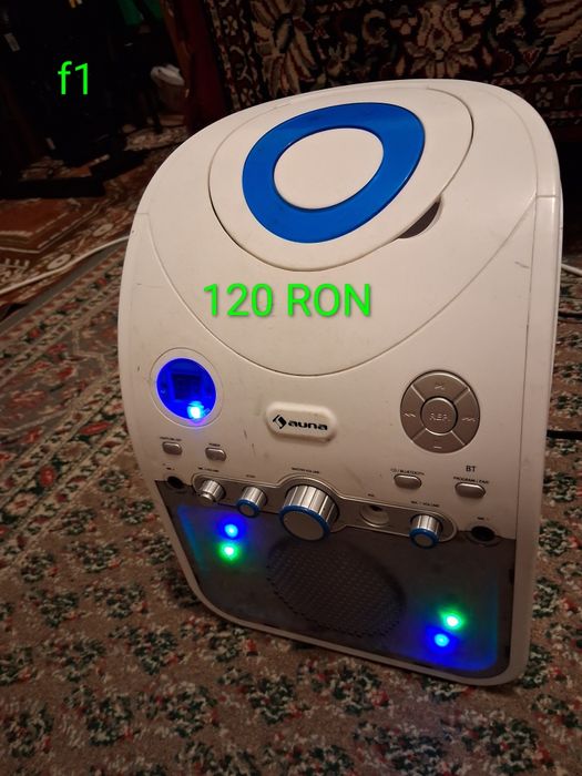 Boxa karaoke blutt,cd,usb 5V,rca,leduri ,220V