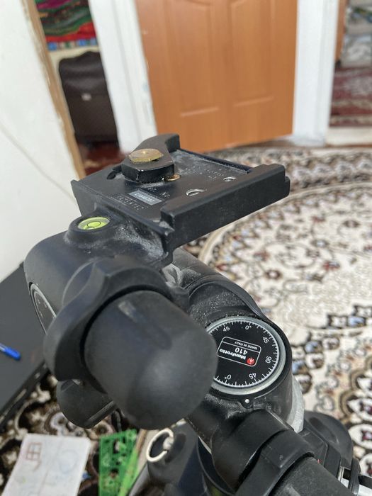 Manfrotto 475B кәсіби штатив + видео бас (оригинал)