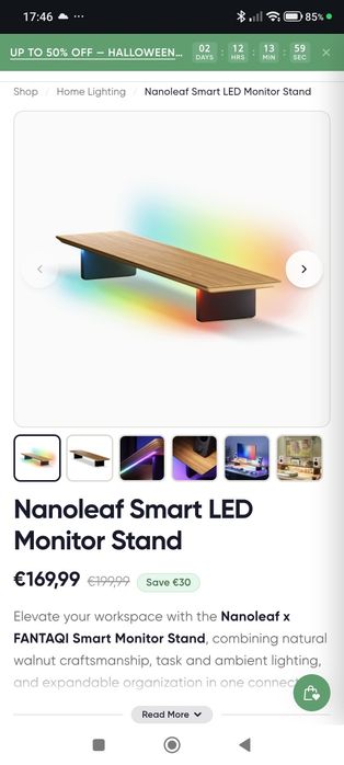Nanoleaf stand monitor pc