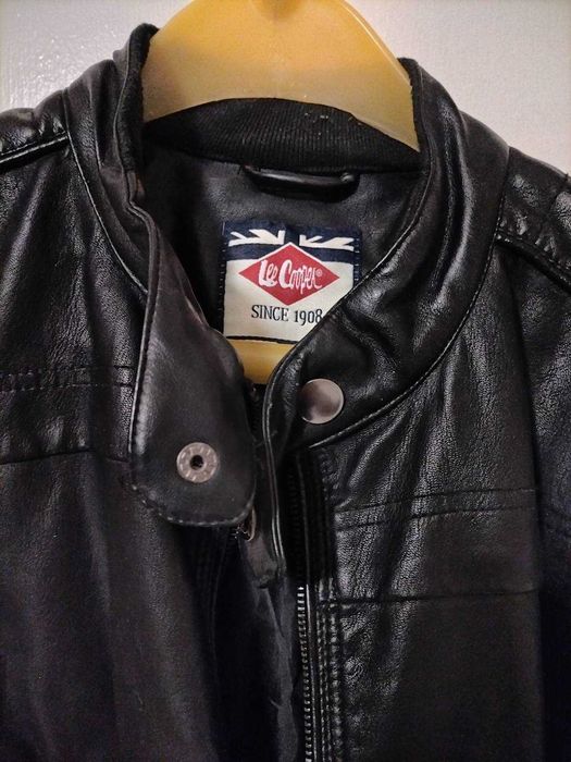 Мъжко черно кожено яке