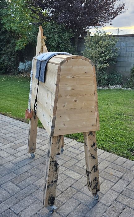 Cal de lemn pt copii Înălțime 153 cm / Lungime 152 cm  Săcălaz