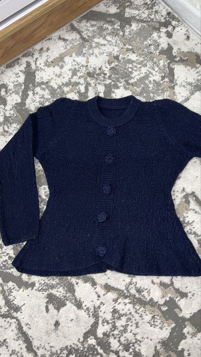 кофточка/свитер/кардиган тёмно синий