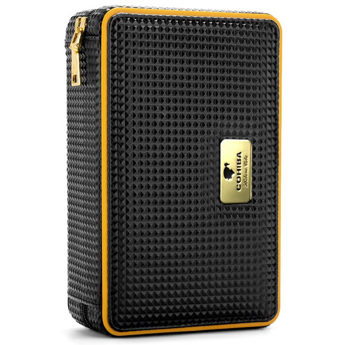 Cohiba преносим кожен хумидор за 4 пури с дигитален хигрометър