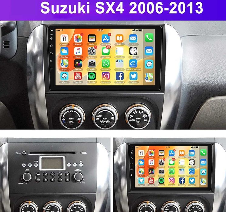 Мултимедия Двоен дин Android Suzuki SX4 Навигация 2DIN радио плеър