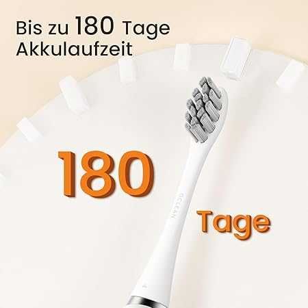 Звукова електрическа четка за зъби Oclean Flow Зелена , с IPX7, 2-минутен таймер