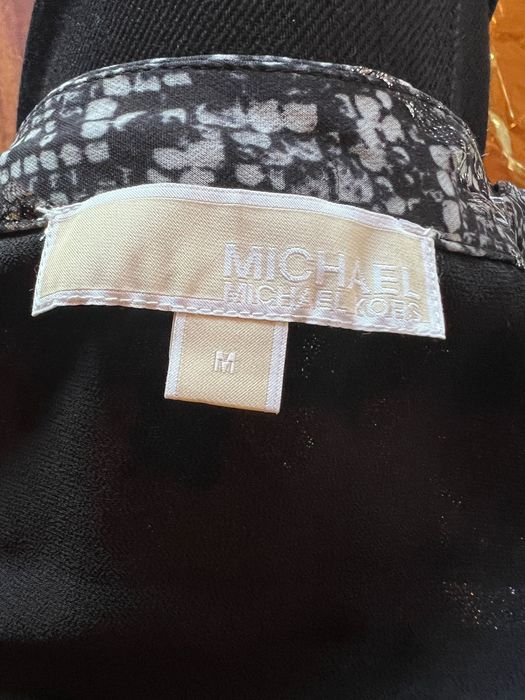 Michael Kors рокля коприна и метални нишки