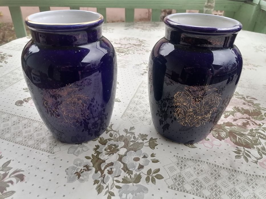 Фарфор СССР кобальт с золочением