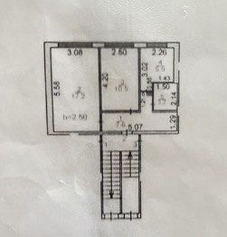 Двухкомнатная квартира, 1 этаж