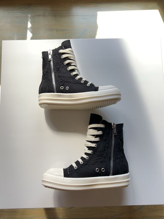 Rick Owens Slashed Black