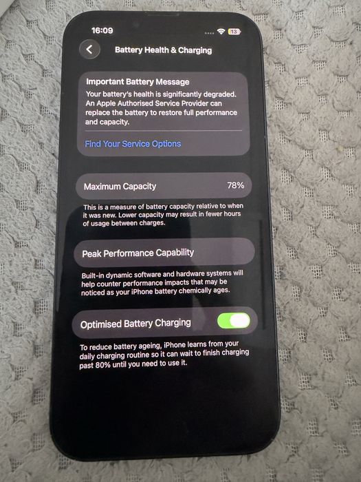 Apple Iphone 13 Midnight Blue купуван от Америка 128gb много добро състояние