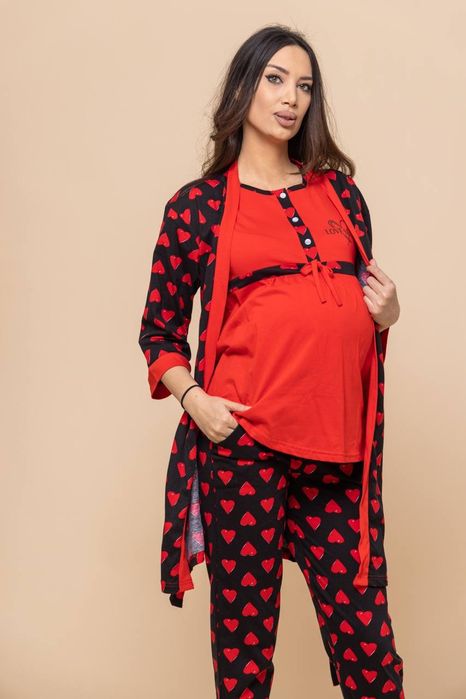 Пижама тройка для беременных