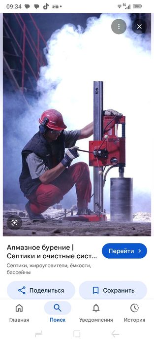 Алмазное бурение / сверление / резка