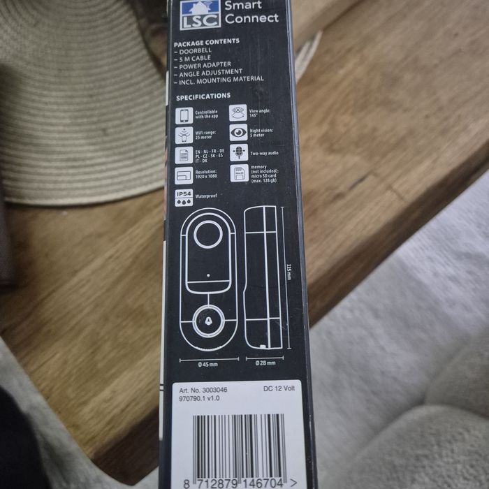 Смарт видео звънец LSC Smart Connect Wi-Fi 1080p – нов