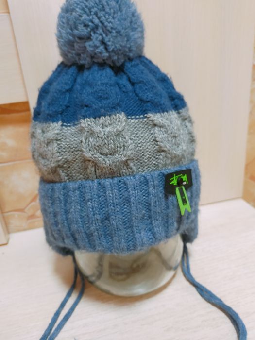 Шапка +снуд зимняя детская