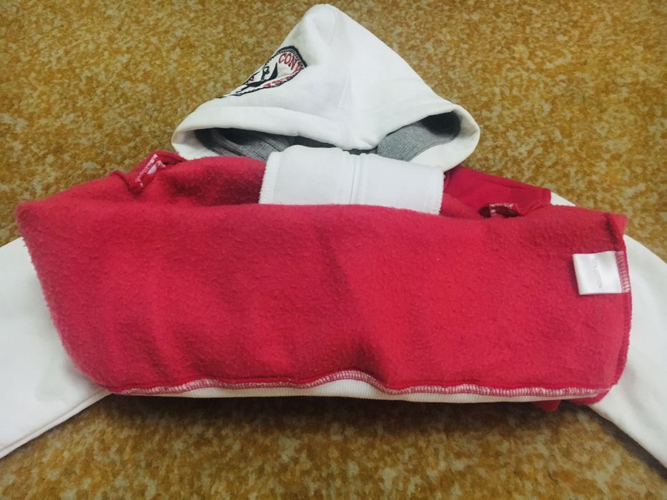 Худи капюшон на молния и кнопках CONVERSE ORIGINAL