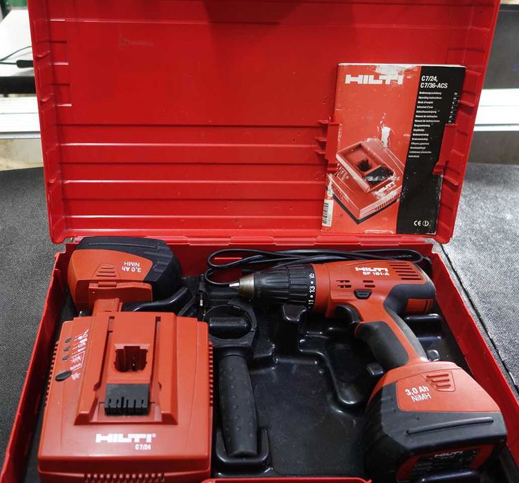 Винтоверт 2батерии зарядно куфар