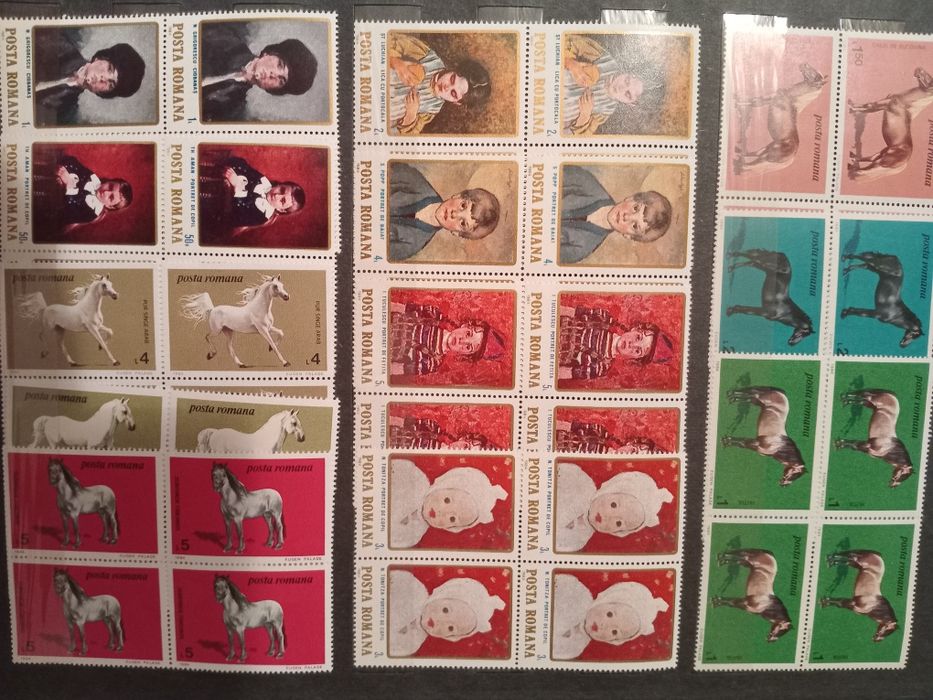 Clasor complet timbre românești NOI MNH (1982-1984) – Peste 440 piese