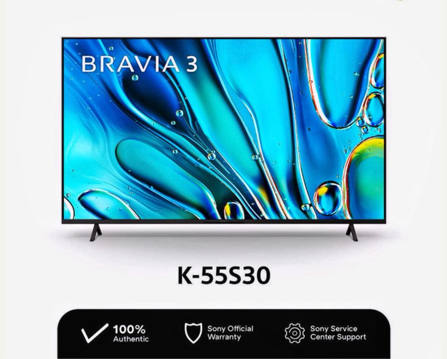 Телевизор Sony K-55 S30E UHD 4K Google Tv. Для дома.