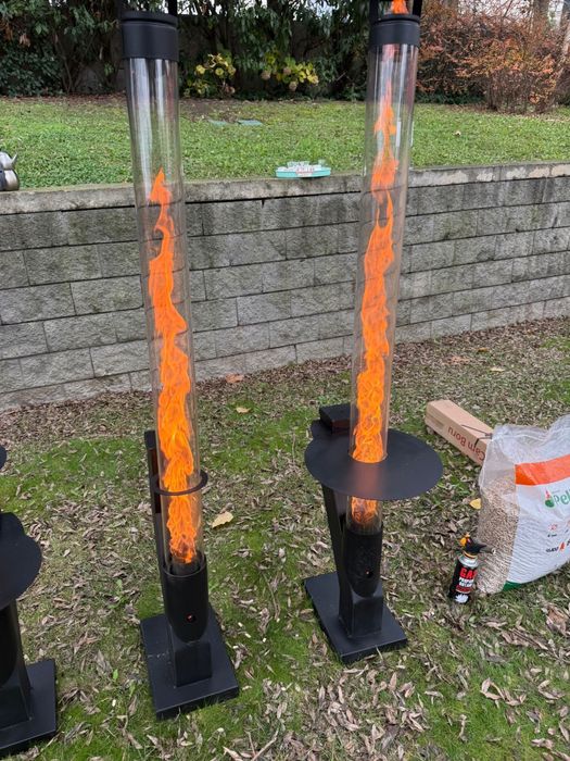 Идеален за заведения градина и др икономична ракетна печка на пелети