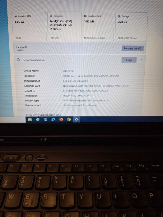 Лаптоп ThinkPad T530