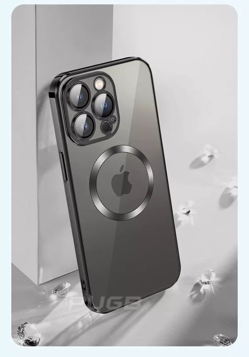 Iphone 13/14/15/16E/16/17 PRO MAX AIR Husa Luxury Silicon Clea Magsafe