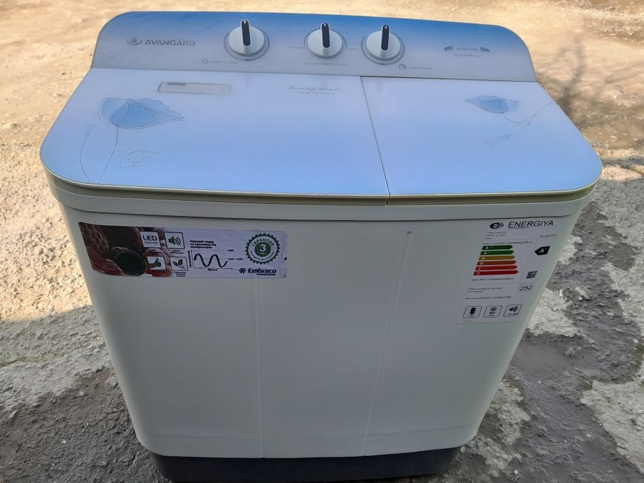 Стиральная машина полуавтомат 7кг Авангард. Новая